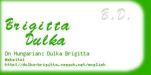 brigitta dulka business card
